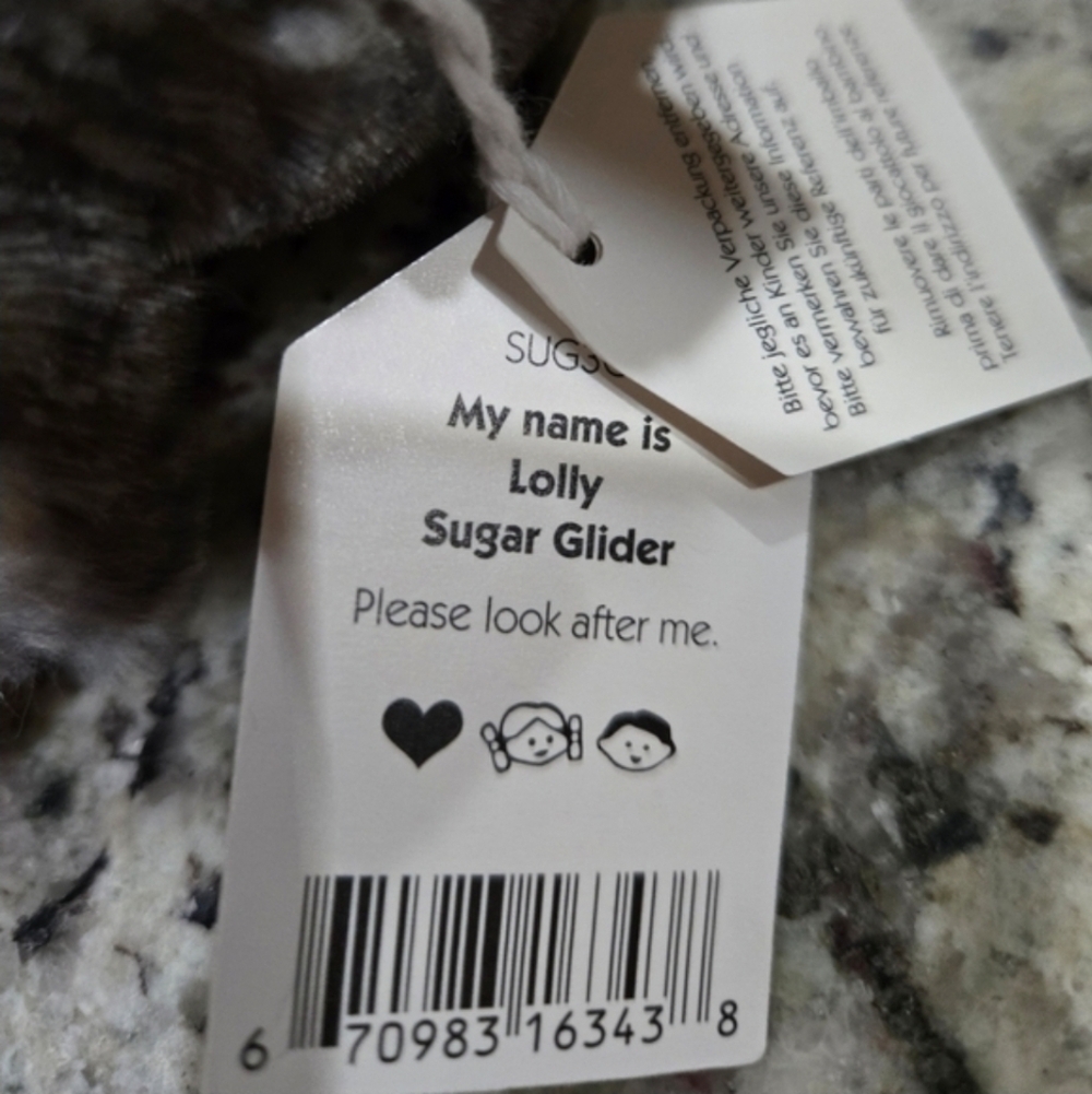 Jellycat Lolly Sugar Glider 5.5x5.5x2.4" Soft & Plush BNWT Authentic - Picture 7 of 7
